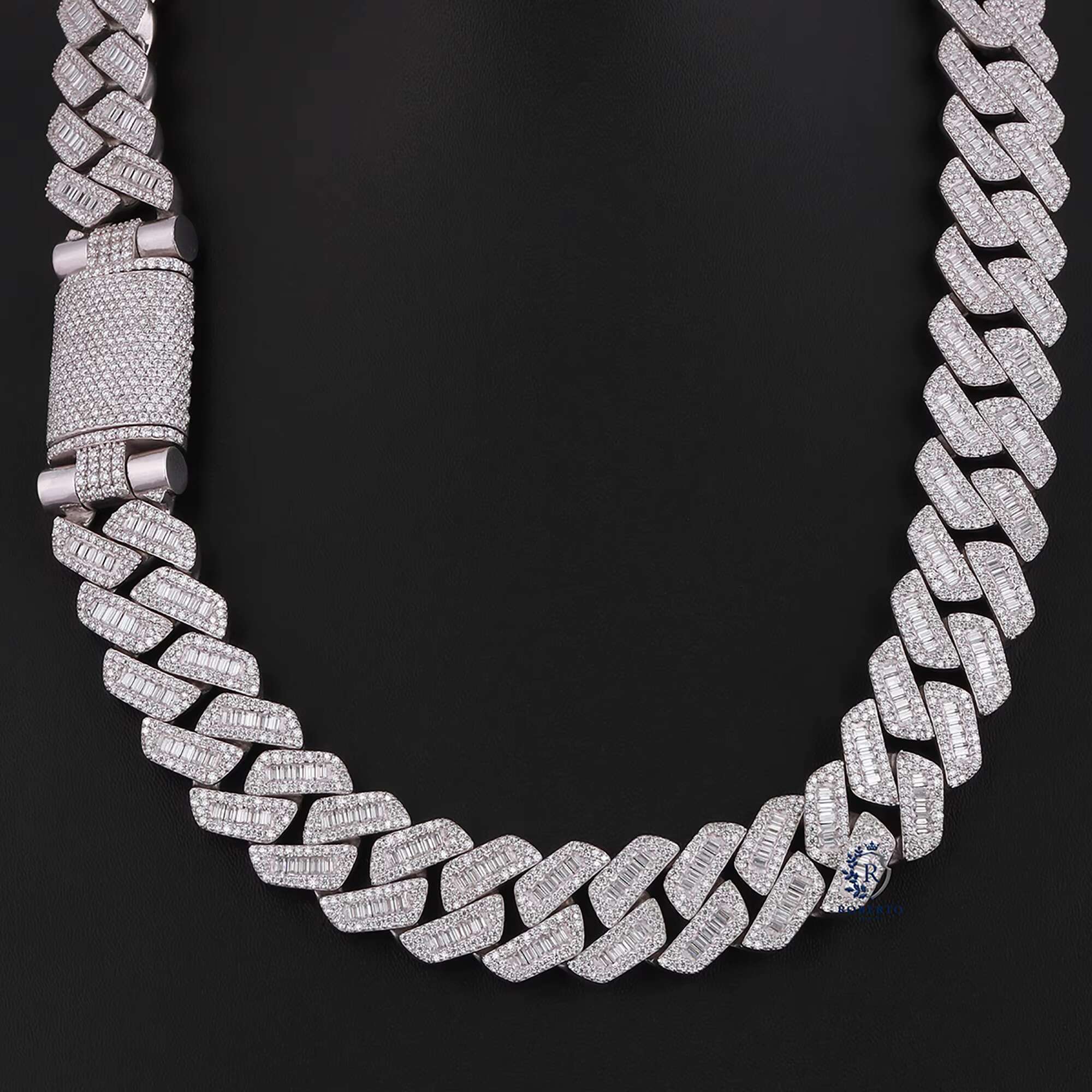 Delivery Fast High Quality Hip Hop Necklace Bracelet Moissanite Diamond Chain Silver Iced Out VVS Moissanite Cuban Link Chain