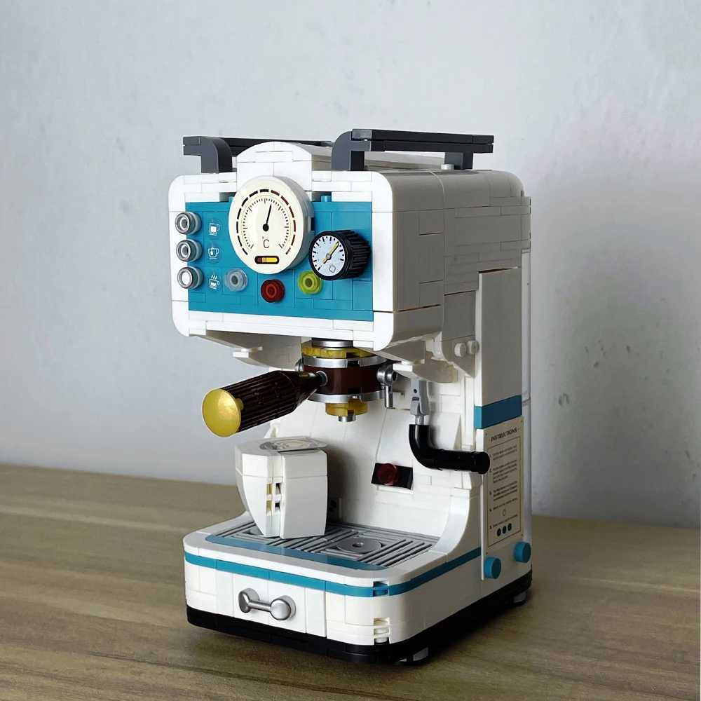 Free shipping Retro Bread Coffee hine Building Blocks Set - Creative Toys Adult Silation Models with Boxes Unique Gifts for Men and Women