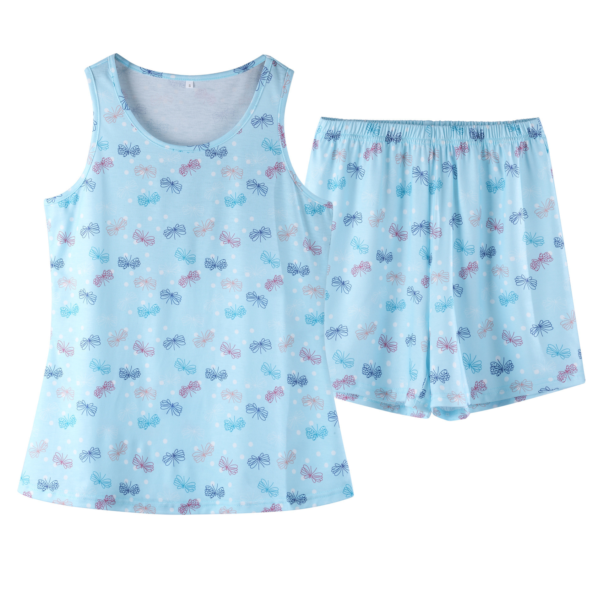 2025 Spring/Summer New Home Clothes Shorts, Vest Set, Sleepwear, Comfortable Women's Wear