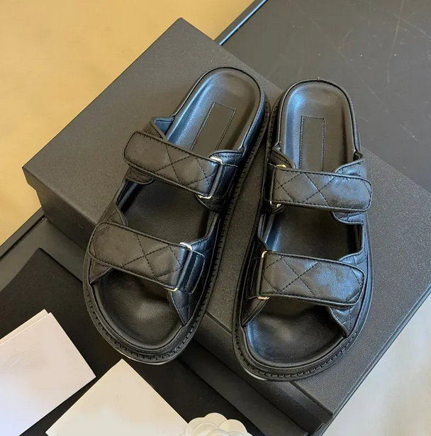dad Sandals Designer Slippers Summer Casual flat slippers dad Sandals Luxury Designer platform beach slippers Hook & Loop Outdoor Sandals Shoes Gladiator