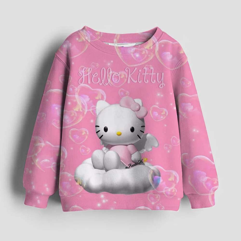 Ddmyshoesvip Spring And Autumn Girls Hoodie Fashion Sweatshirt Cute Cartoon Long Sleeve Children Wear