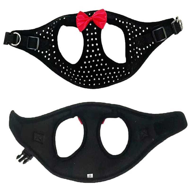 Small diamond decoration soft and breathable dog chest strap dog chest strap pet chest strap three sizes X250326