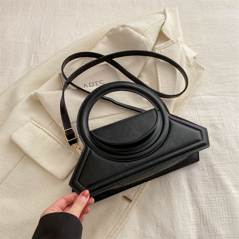 Personality fashion handbag new style solid color single shoulder crossbody bag foreign style small square bag female