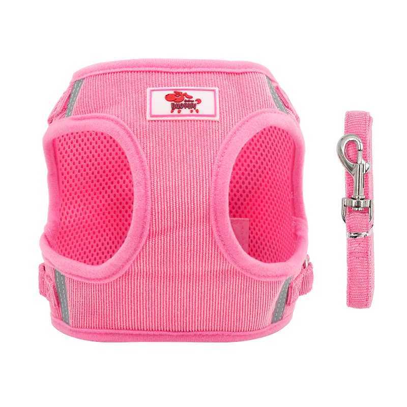 Dog Strap Dog Traction Rope Corduroy Breathable Dog Chest Strap Reflective Pet Chest Strap Walking Rope Set X250326