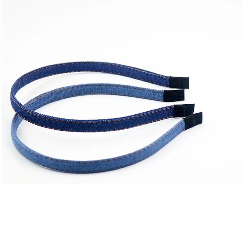 Fashion Classic Korean Blue Jean Cowboy Hairband Handmade Denim Leisure Headbands Girls Women Barrette Hair Accessories 250322