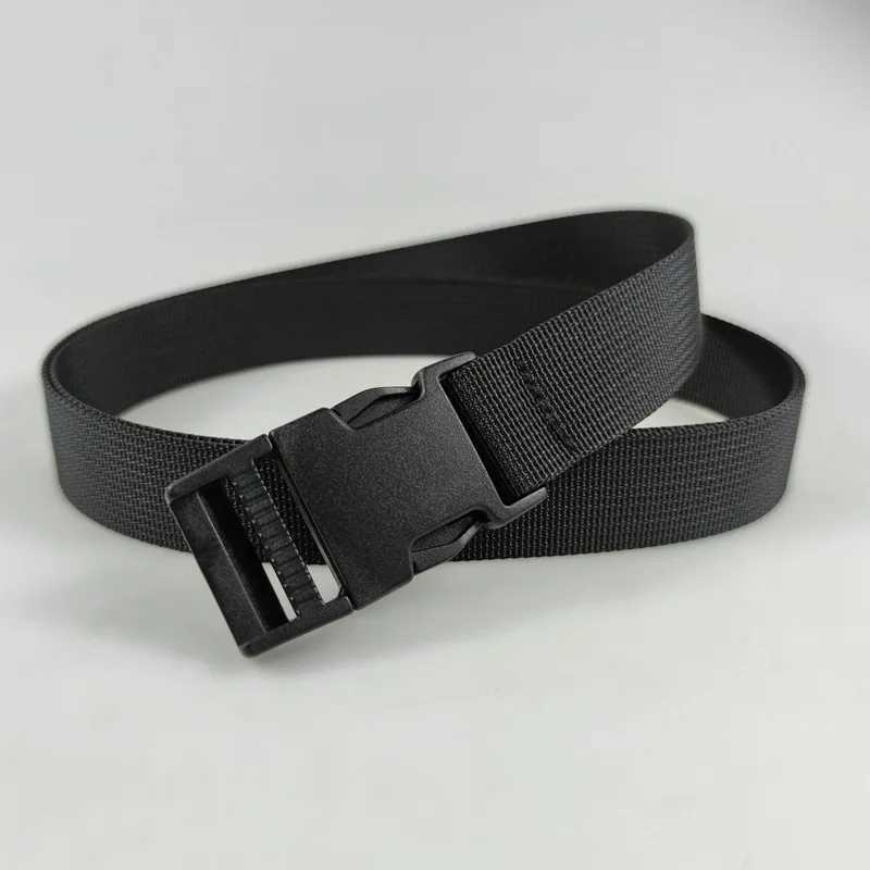 Plastic buckle nylon strap mens outdoor military training canvas strap 100/110/120cm available in black W250326