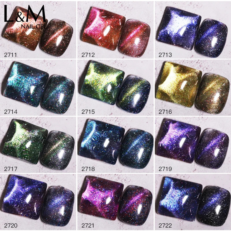 MOZA Moon Cat Eye nail Gel Varnish Semi Permanent Gel Nail Art Gel 8ML Glitter Effect Soak Off UV Gel for Nails n Gelak 250326