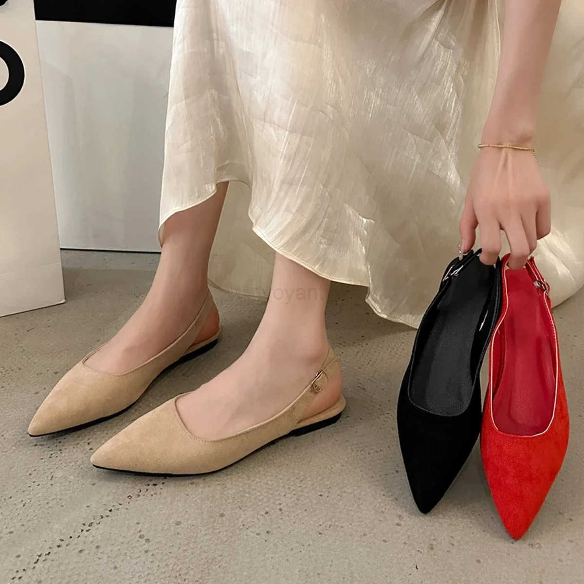 Wen Sandals 2024 New Slingbacks Wen High H Classics Fashion Sexy Dress Sandals Pointed Toe Solid Color Shoes Wen Z250326