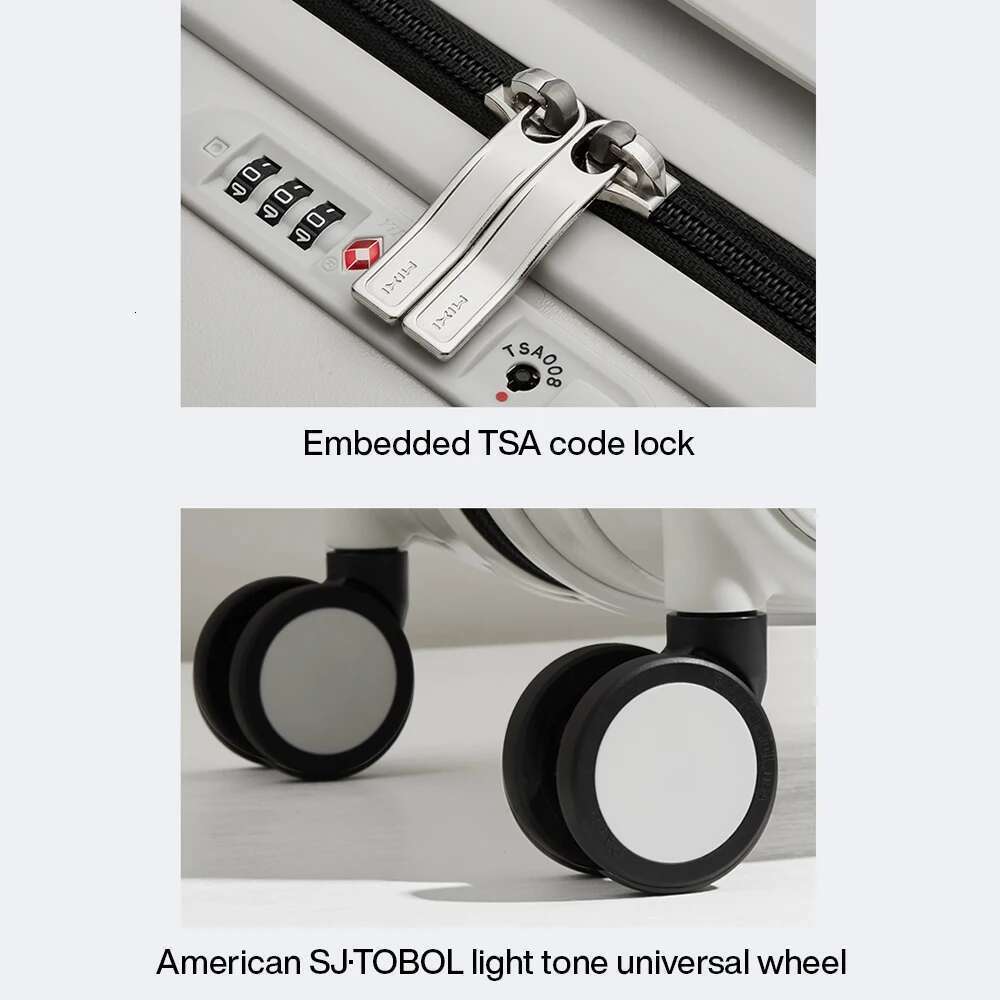 Mixi Wide Handle Travel Lage Suitcase Rolg Spinner Wheels Hardside PC TSA Lock 20 24 Inch Unisex