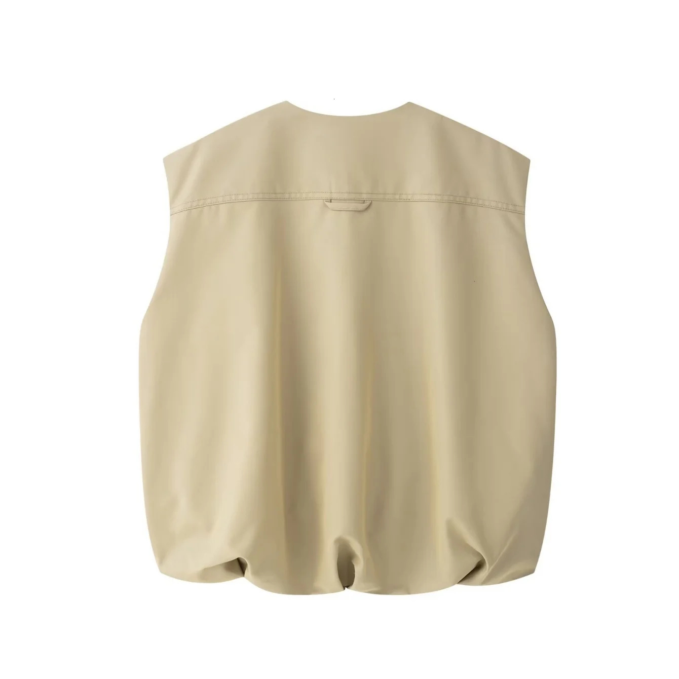 Myst Za Spring Vest Balloon Edition Loose Casual Versatile Sleeveless Tank Top Solid Color Top 250320