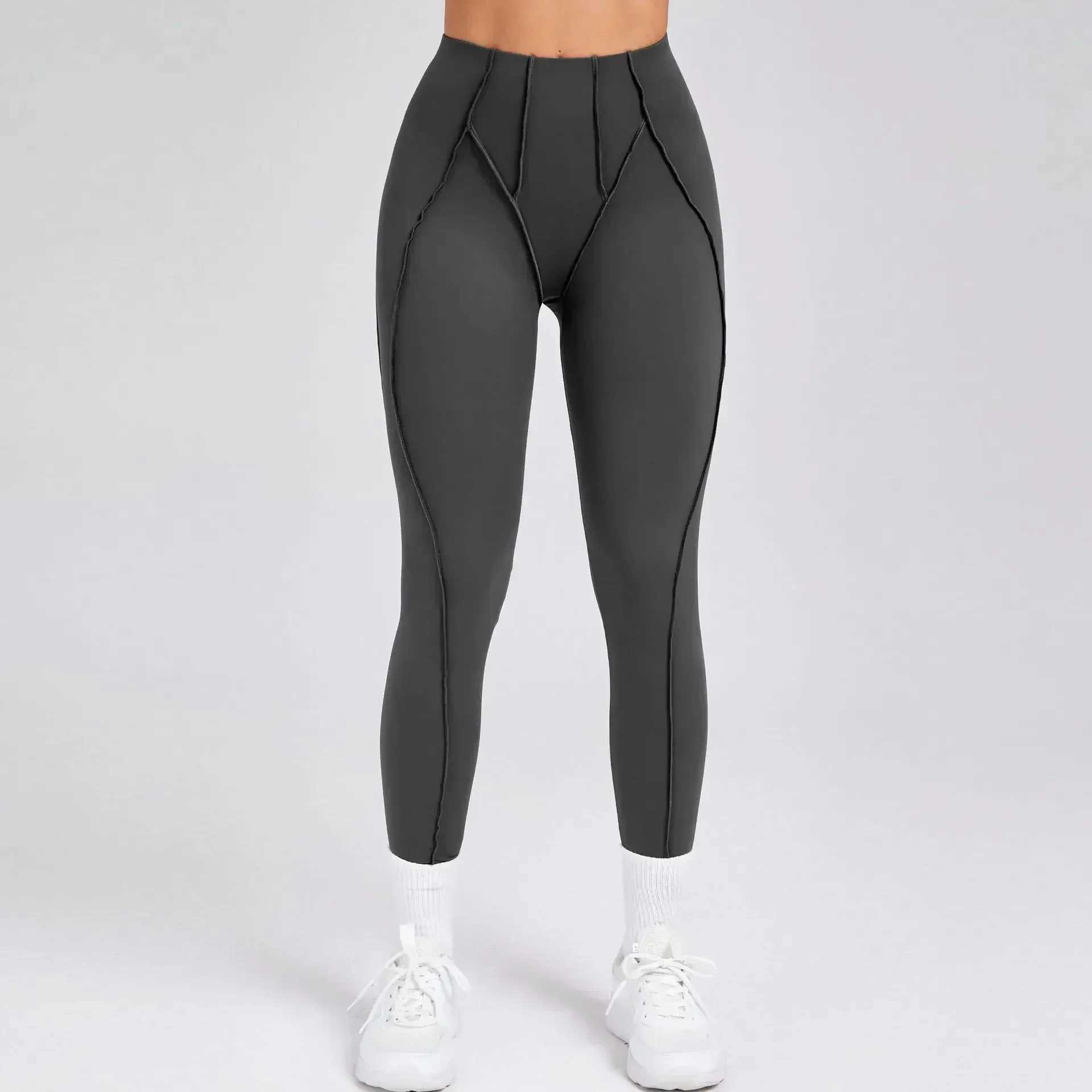 Seamless yoga legs sports pants fitness high waist peach hip lifting training running exercise womens gym legs W250326