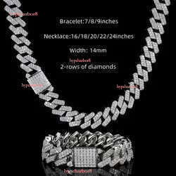 Pendant Necklaces Stock Iced Out Vvs Moissanite Cuban Bracelet Sier Bg Dia k Chain Hip Hop Men Jewelry Necklace Motion current 23ess