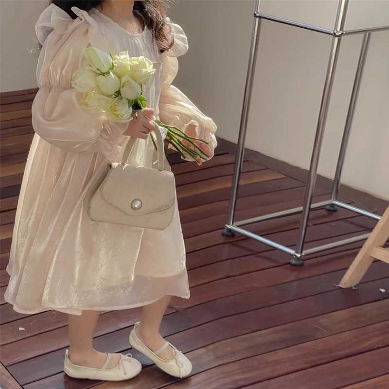 Spring and autumn childrens baby long sleeved dress cute princess dress childrens spliced princess dress Vestido 1-8T W250326