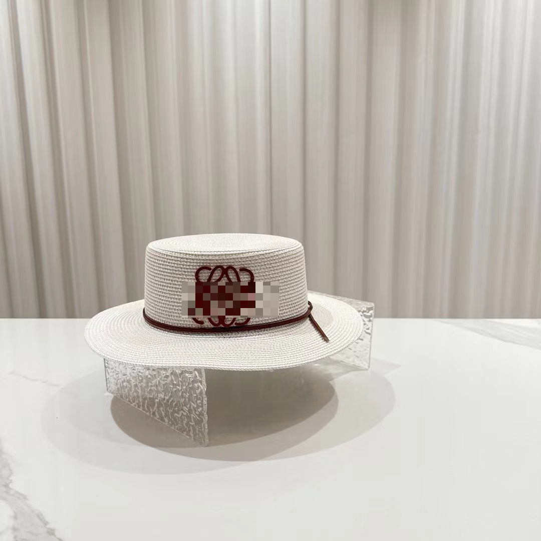 Chic Seaside Women's Sun Hat with Flat Top Perfect for Summer Beach Getaways