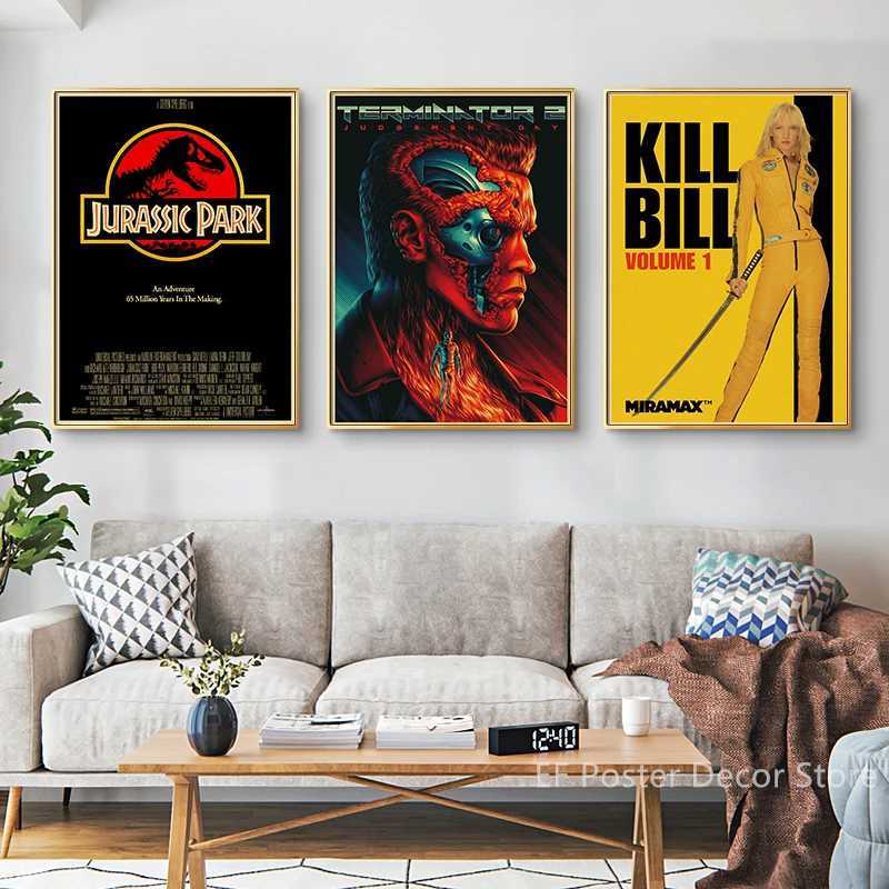 Old Movies Poster Prints Posters Vintage Movie Home Room Club Cinema Wall Decoration Nostalgic Art Picture Film Retro PaintingC250326