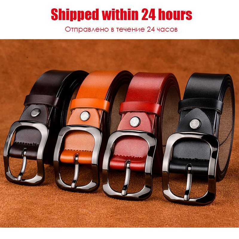 Vatty 3.2cm womens genuine leather belt natural denim metal buckle casual jeans Trouser belt womens belt gift W250326