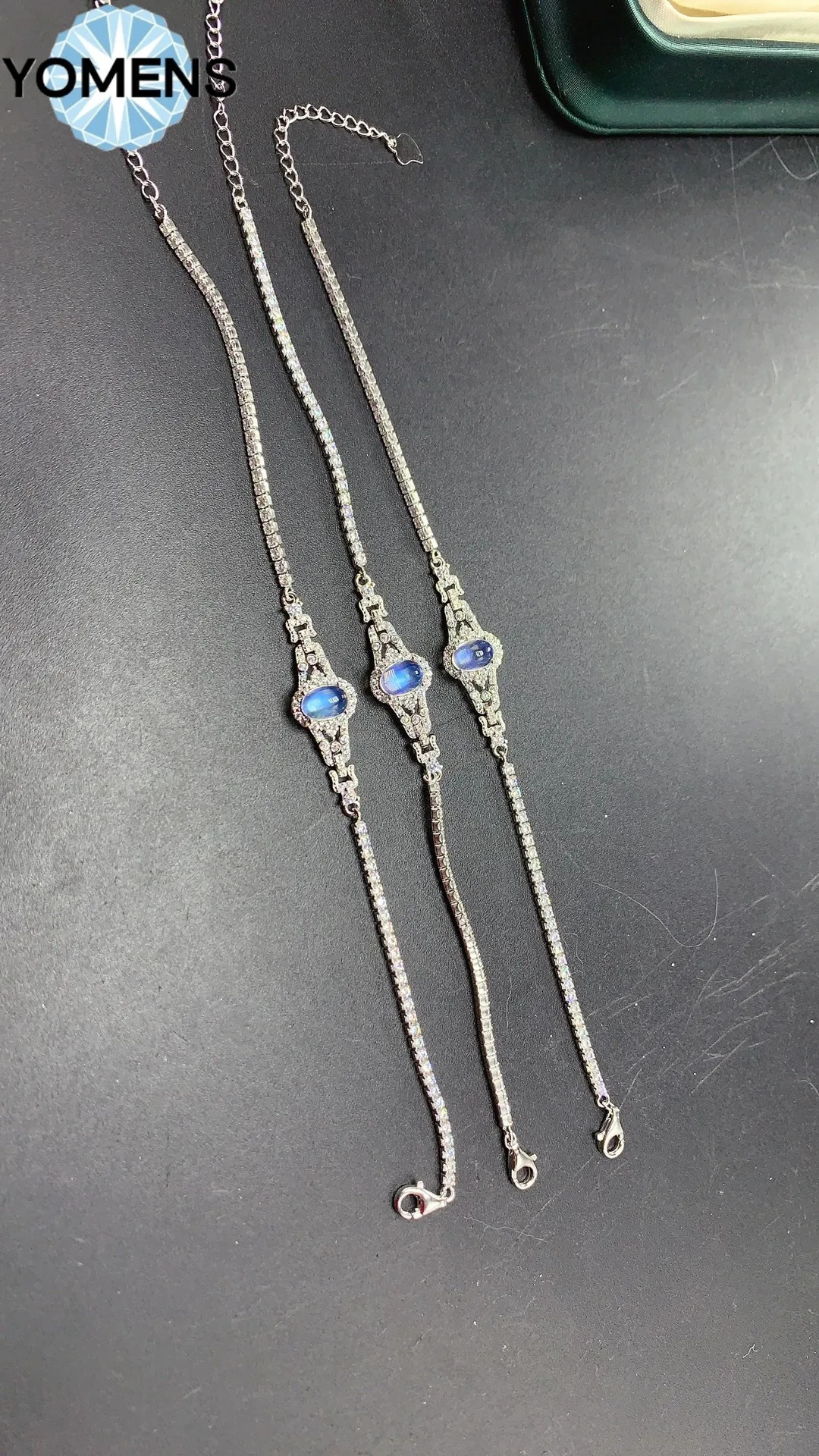 925 sterling silver certified moonlight bracelet jewelry free delivery suitcase Christmas bracelet 250326