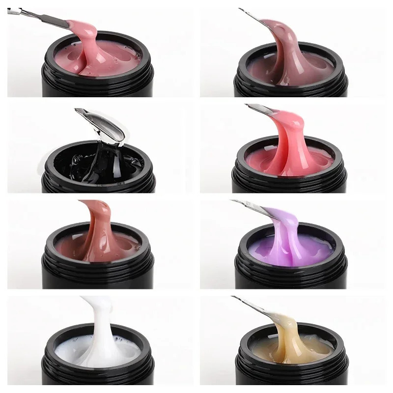 MSHARE 150ml Natural Looking Gel for Nail Extension Self Leveling Construction Medium Thick Builder UV Led Gel Low Temperature 250326