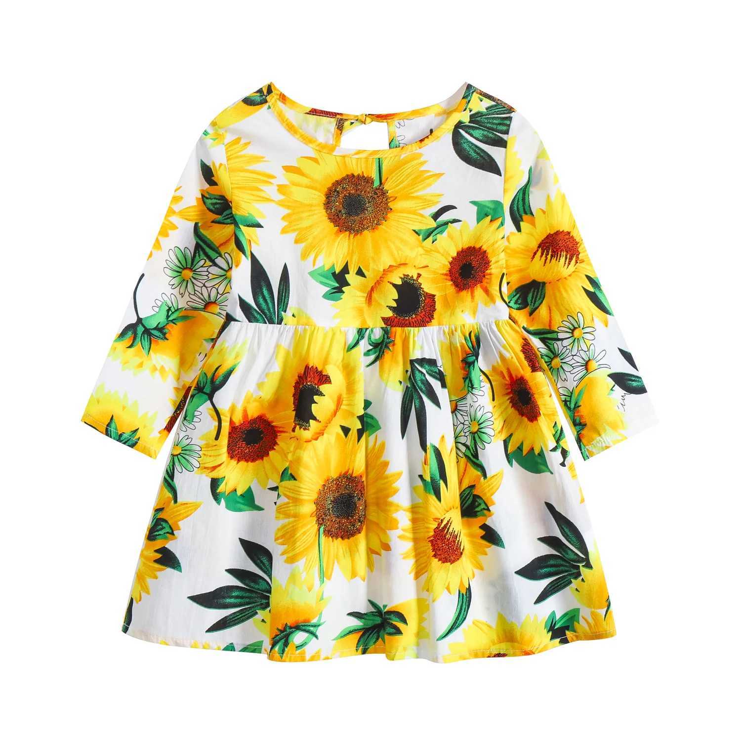 Spring and autumn childrens clothing long sleeved cotton childrens clothing printed baby clothing girls clothing W250326