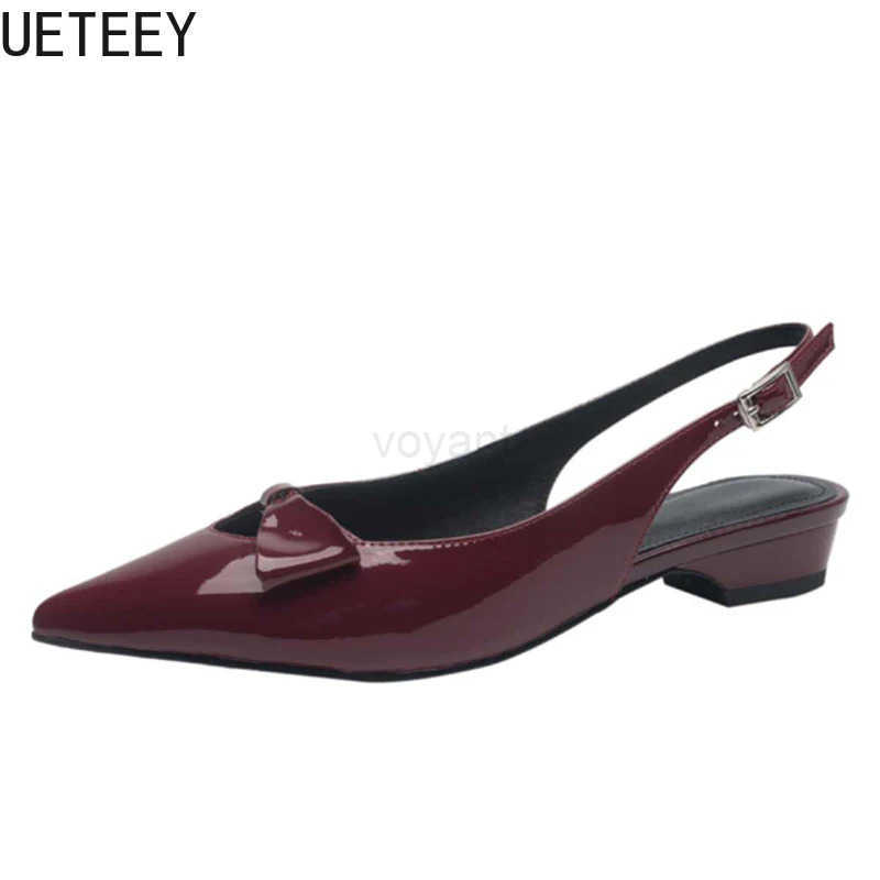 2025 Summer Gladiator Low Heel Wen Sandals Fashion Pointed Toe Dress Street Sle Pumps Zapatos De Mujer Z250326
