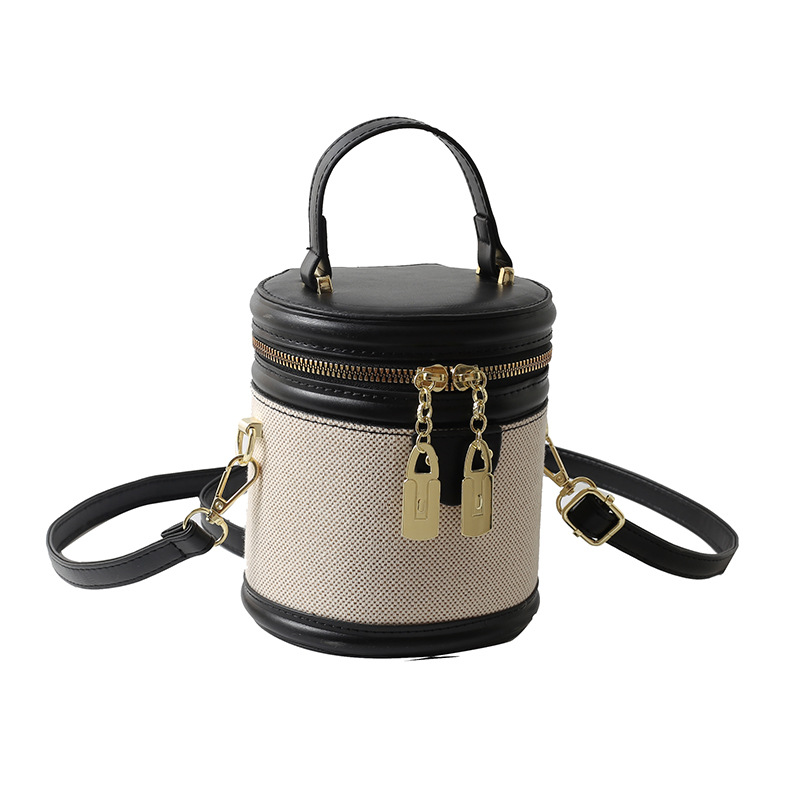 Women's new bucket bag carrying fashion cylinder bag single shoulder crossbody bag 2025s hot