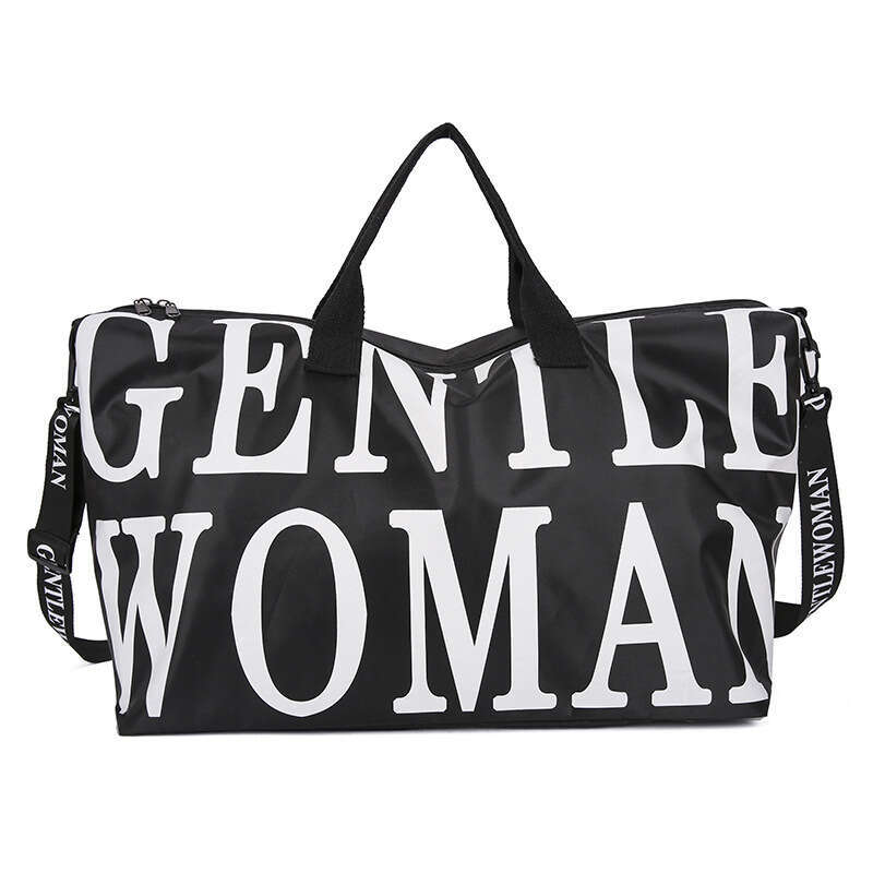 Travel large capacity fitness nylon waterproof gentleman woman colorful single shoulder bag, casual tote bag