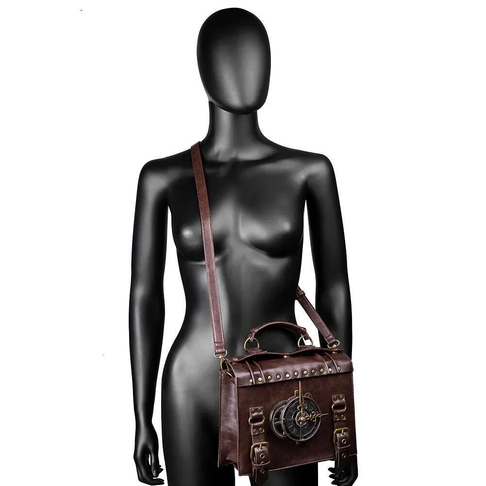 Steampunk Gear Crossbody Retro Messenger Bags Gothic Shoulder Handbags Satchel Phone Pouch For Women Ladies