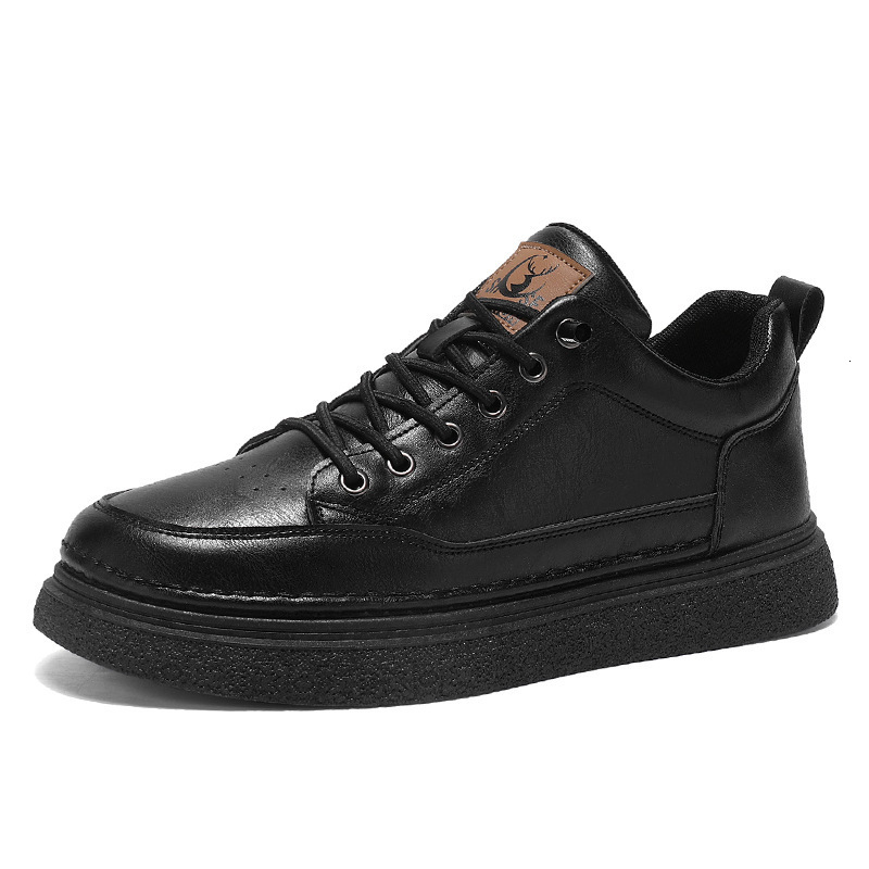 Designer High Top Spring New Outdoor Breathable Waterproof Anti Slip Men's Board Shoes Fashionable Multifunctional Black Leather Sports And Leisu