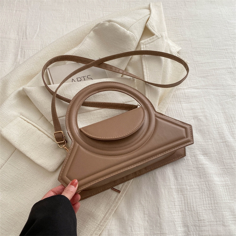 Personality fashion handbag new style solid color single shoulder crossbody bag foreign style small square bag female