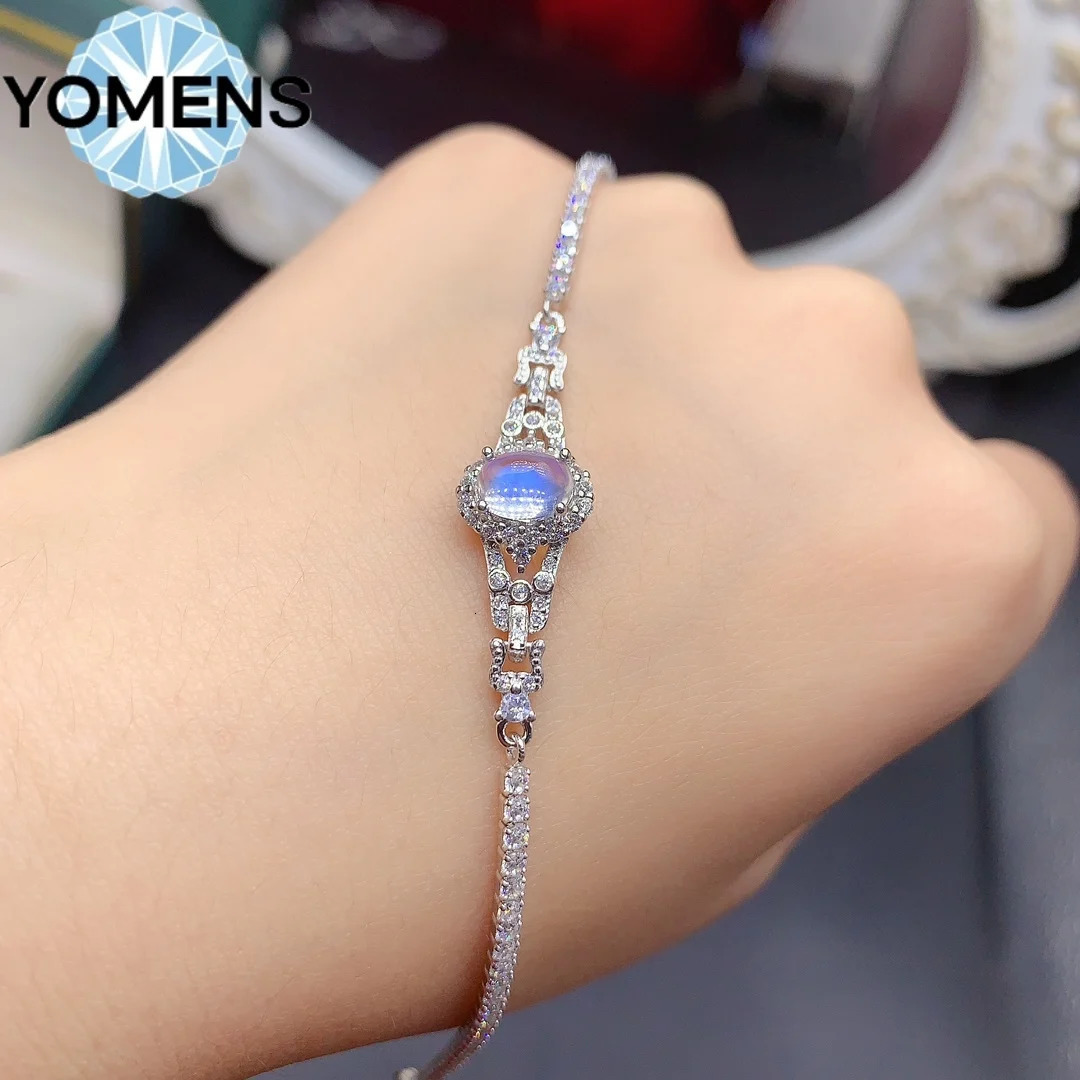 925 sterling silver certified moonlight bracelet jewelry free delivery suitcase Christmas bracelet 250326