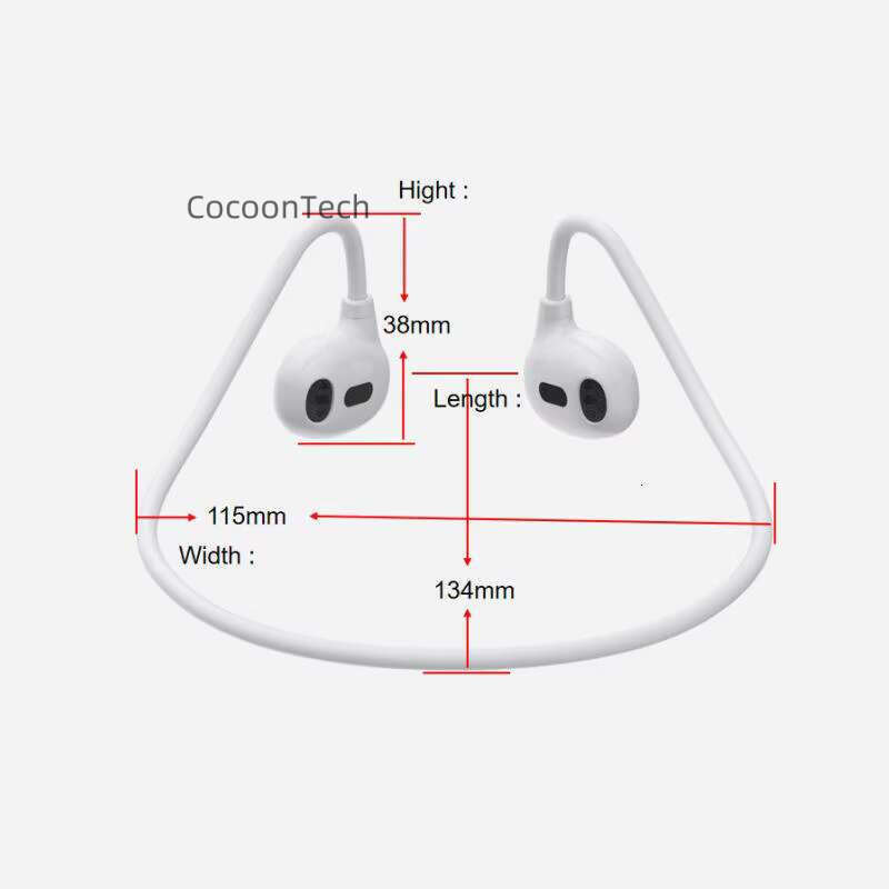 High quality professional air touch control wireless BT 5.3 sports bone conduction earphones