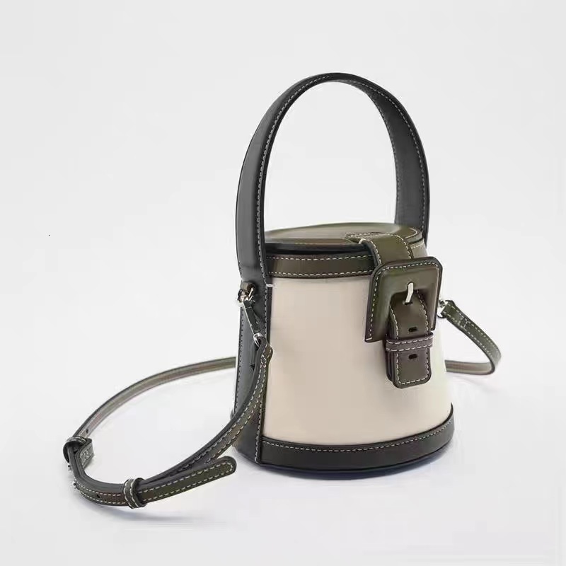 Fashionable summer Trendy Bucket New Product Baita Color Contrasting Handbag Single Shoulder Crossbody Bag