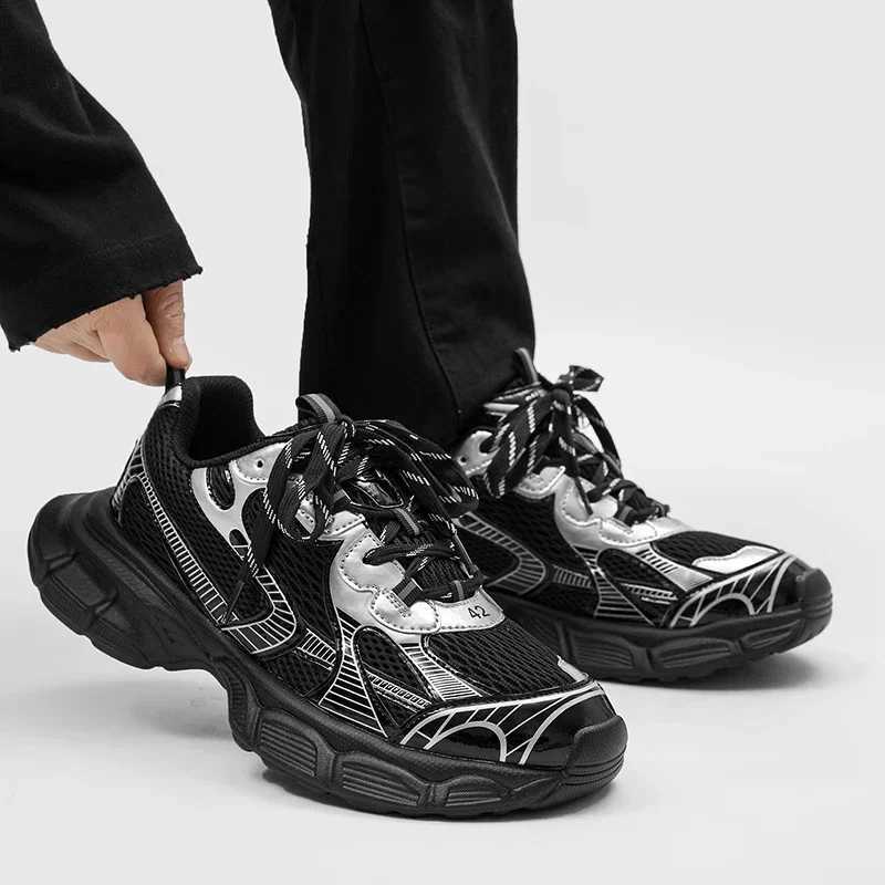 Wens Luxary Chunky Sneakers 2025 Mesh Breathable Shoes for Men Sports Running Athletic Ladies Fitness Vcanize ShoesC250325