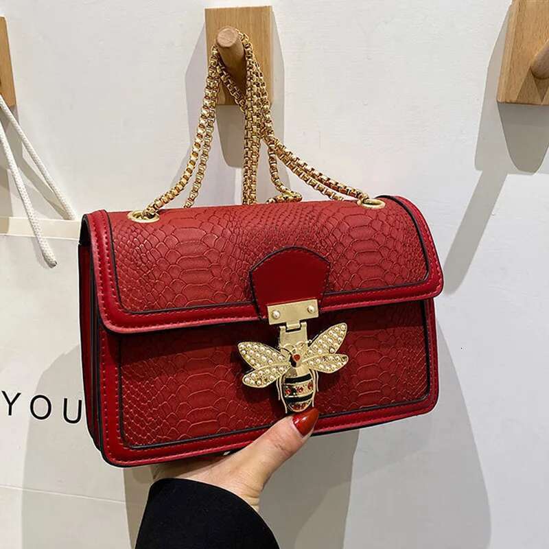 Handbags For Women Crossbody Bags Bee Lock Tote Casual Brand Crocodile Print Leather Handbag Ladies Bag