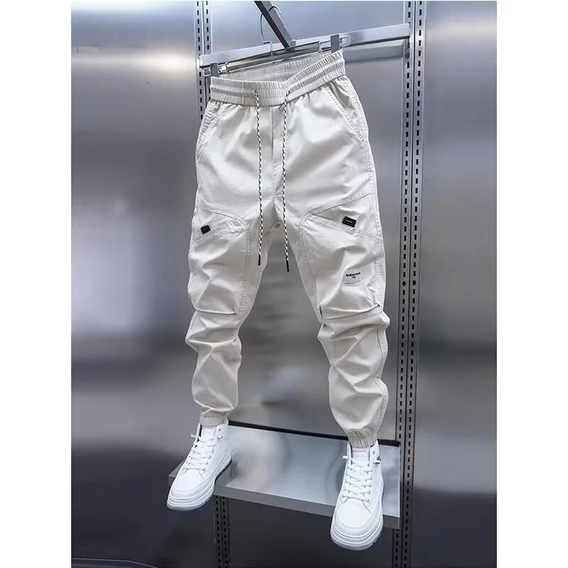 Mens harem pants mens breathable clothing 2024 casual straight 250326