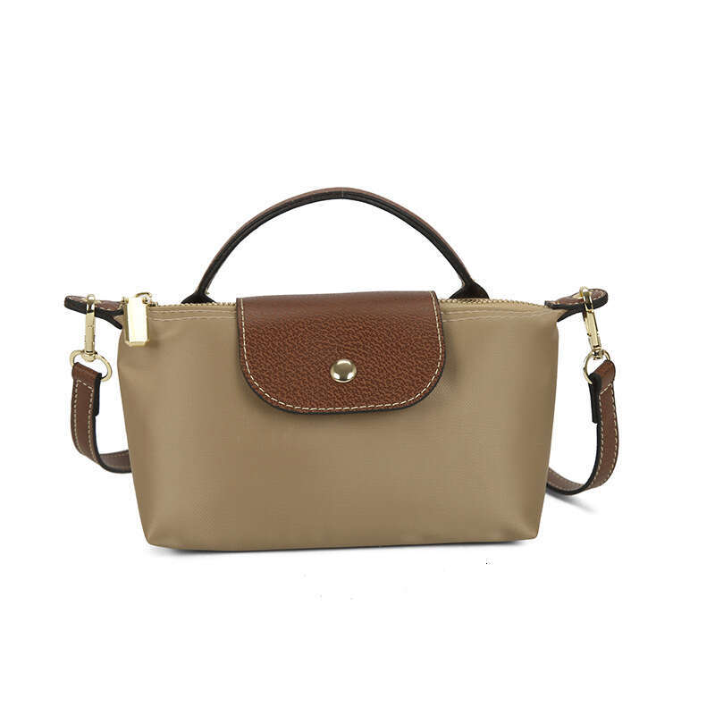 Fashionable and Versatile 2024 Spring/Summer Women's Bag Single Shoulder Crossbody Handheld High end Nylon Dumpling Bun
