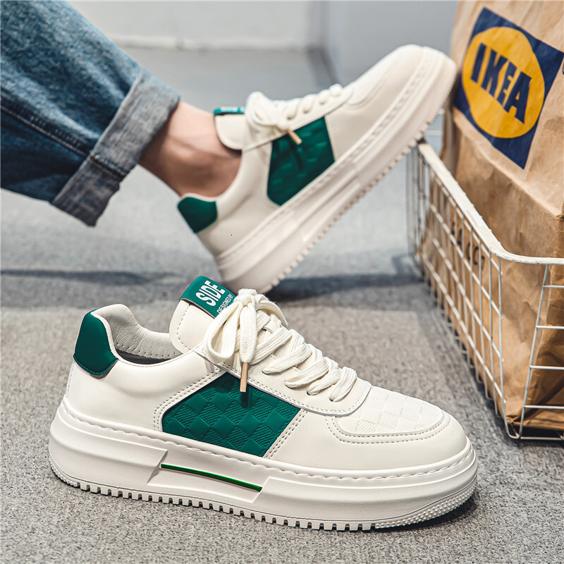 2025S New Trend Designer Men S Thick Soled Small White Spring New Versatile Breathable Sports And Leisure Shoes Men S Height Increasing Board Shoes