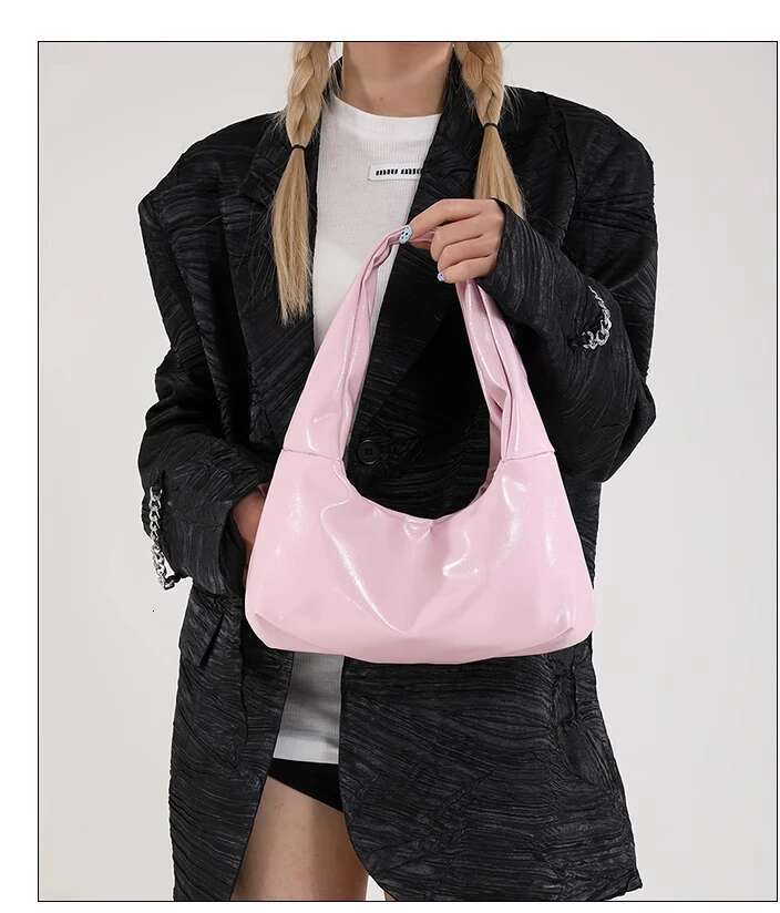 Bow Rivet Tote Red Black Motorcycle Y2k Punk Four Seasons Sexy Hot Girl Bag PU Shoulder Bags Zipper Crossbody Handbag