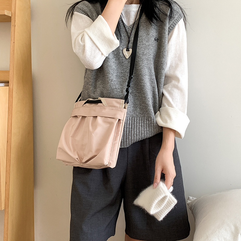 2025 Spring Mori Neutral Style Brasson Bag Niche Design Tooling Wind Casual Single Shoulder Crossbody Bag for Women