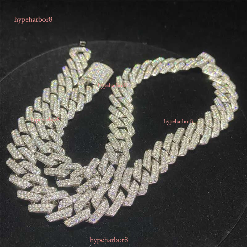 Pendant Necklaces Stock Iced Out Vvs Moissanite Cuban Bracelet Sier Bg Dia k Chain Hip Hop Men Jewelry Necklace Motion current 23ess