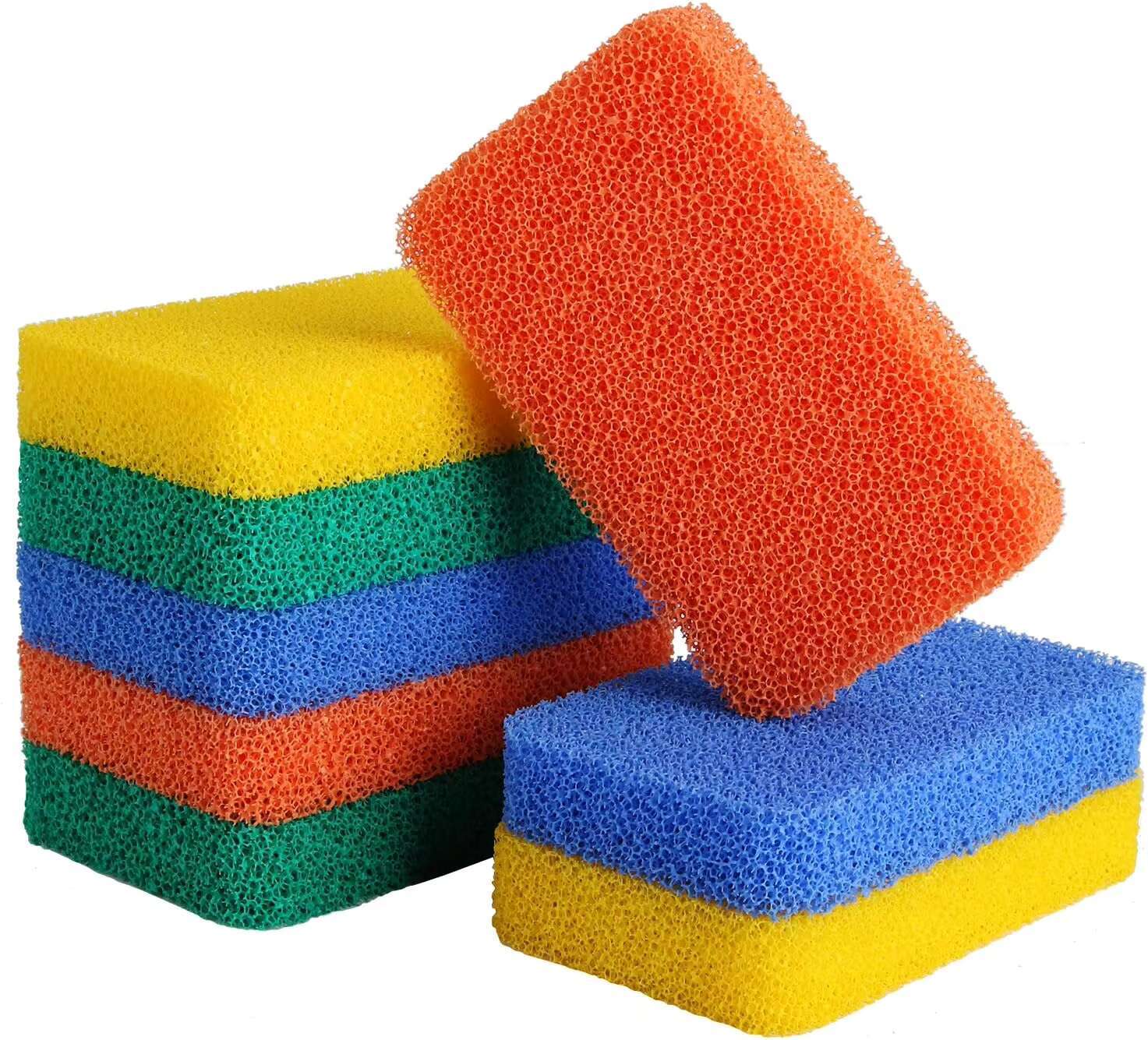2025 Household Tools & Accessories Hand Catch Scrub Dust Kitchen Cleaning Damp Sponge