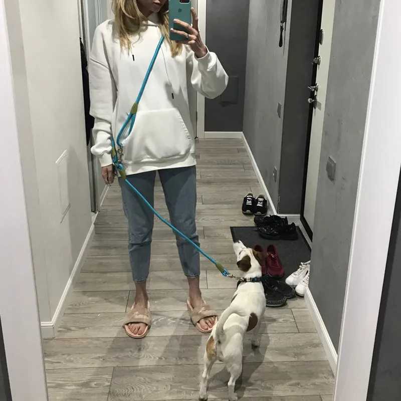 Dog leash dog leash walking dog shoulder strap no leash double ended leash dog leash X250326