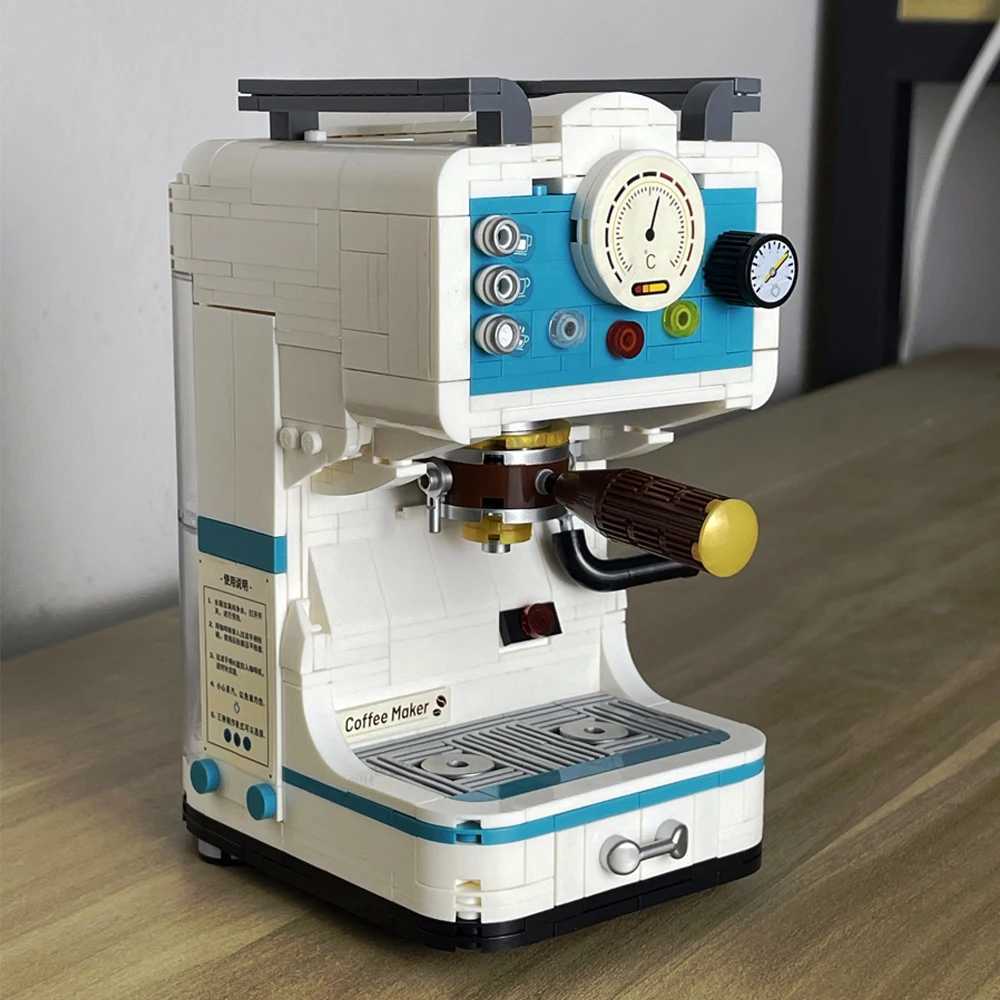 Free shipping Retro Bread Coffee hine Building Blocks Set - Creative Toys Adult Silation Models with Boxes Unique Gifts for Men and Women