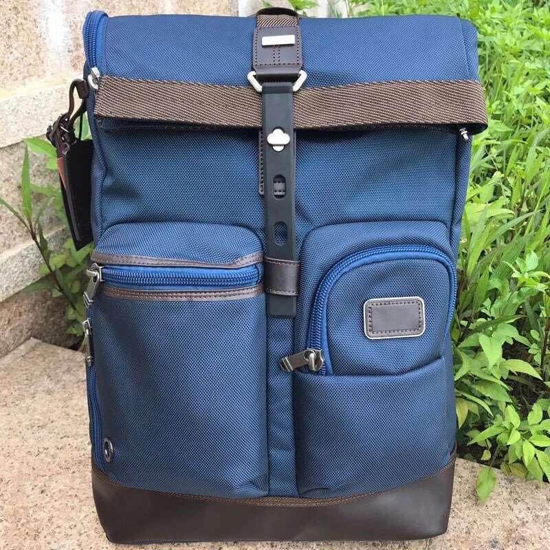 Men's Ballistic Nylon Shoulder Business Casual Computer Backpack Large Capacity Travel Bag 222388