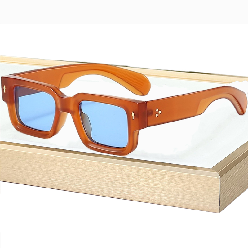 New Vintage Small Square Sunglasses For Men Women Fashion Retro Thick Edge Frame Luxury Male Sun Glasses Shades UV400 Eyeglasses IVISTA