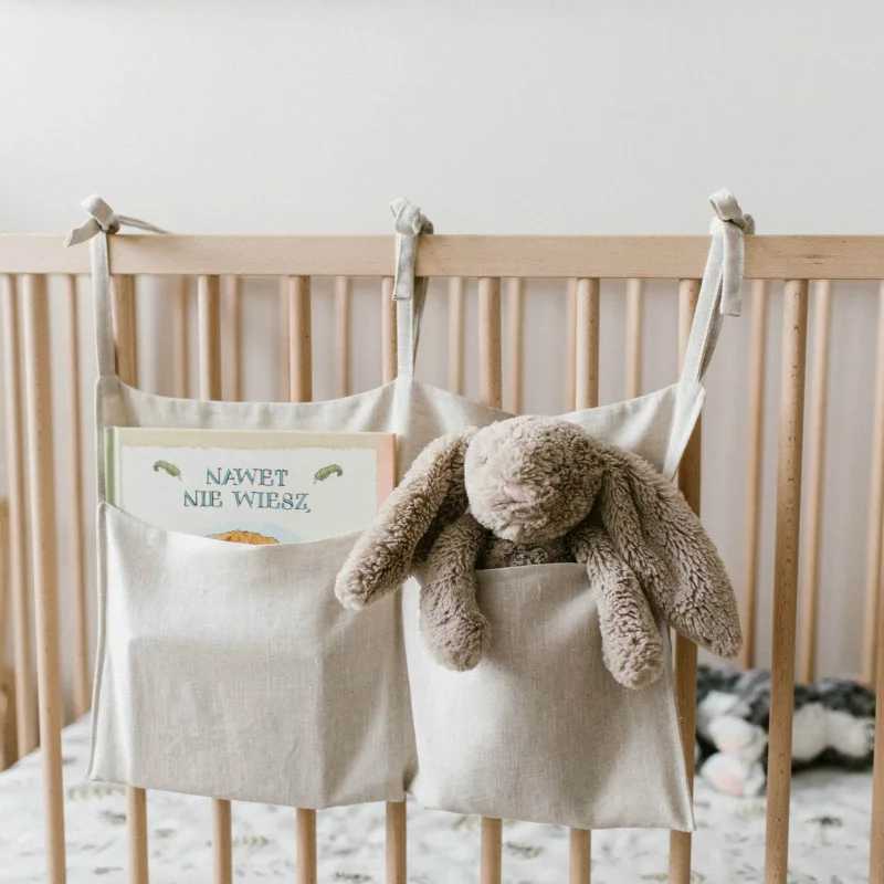 Bedside Baby Diaper Bag Multifunctional Crib Storage Bag Bed Baby Items Nappy Caddy Organizer Bedding Accessories NewbornC250326
