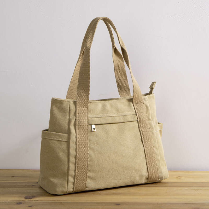 28 2024 Large Capacity Canvas Women's One Shoulder Casual Tote Minimalist Handheld Bag Canvasba