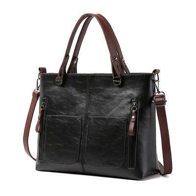 43 Bag women 2024 new fashionable shoulder large capacity tote for women, simple diagonal cross bag