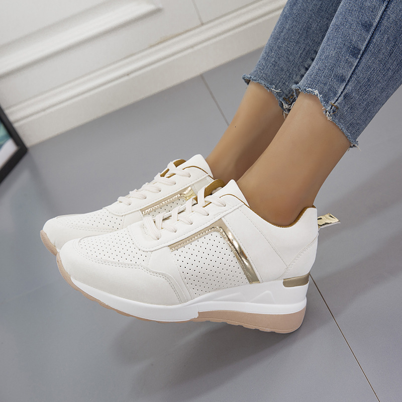 Light Luxury Designer Shoes 2025 Summer New Multi Functional Board Shoes Thick Bottom Slope Heel Casual Sports Mesh Women's Single Shoes Size 43 