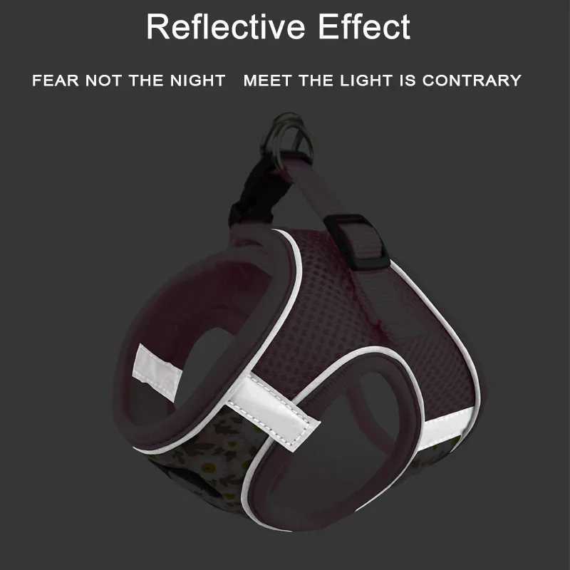 Dog Strap and Belt Set Reflective Pet Chest Strap Suitable for Small Puppies Cats Vest Straps ChihuahuaYork Teddy Walkers X250326